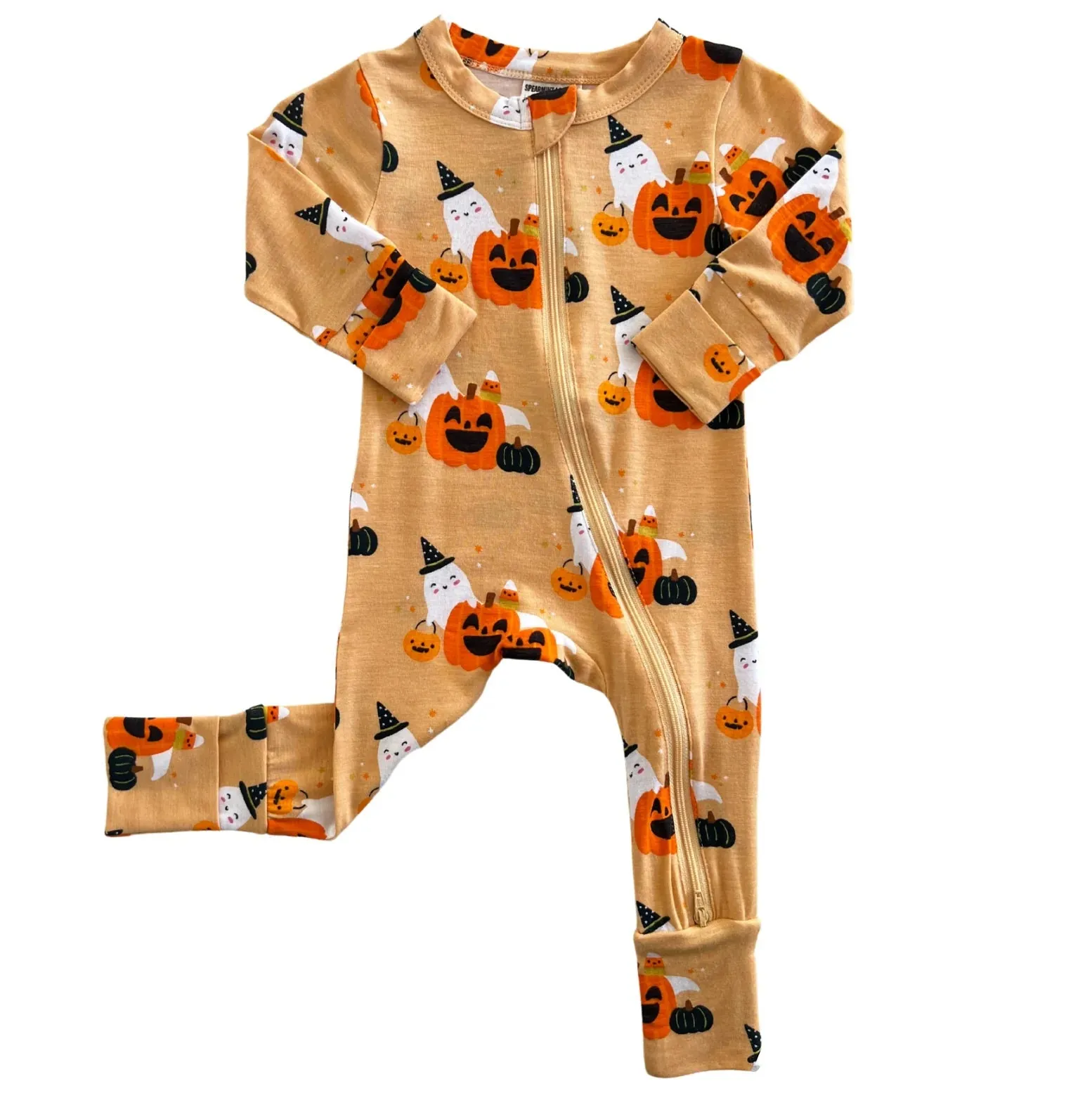 2-Way Convertible Zip Romper | Halloween Cluster