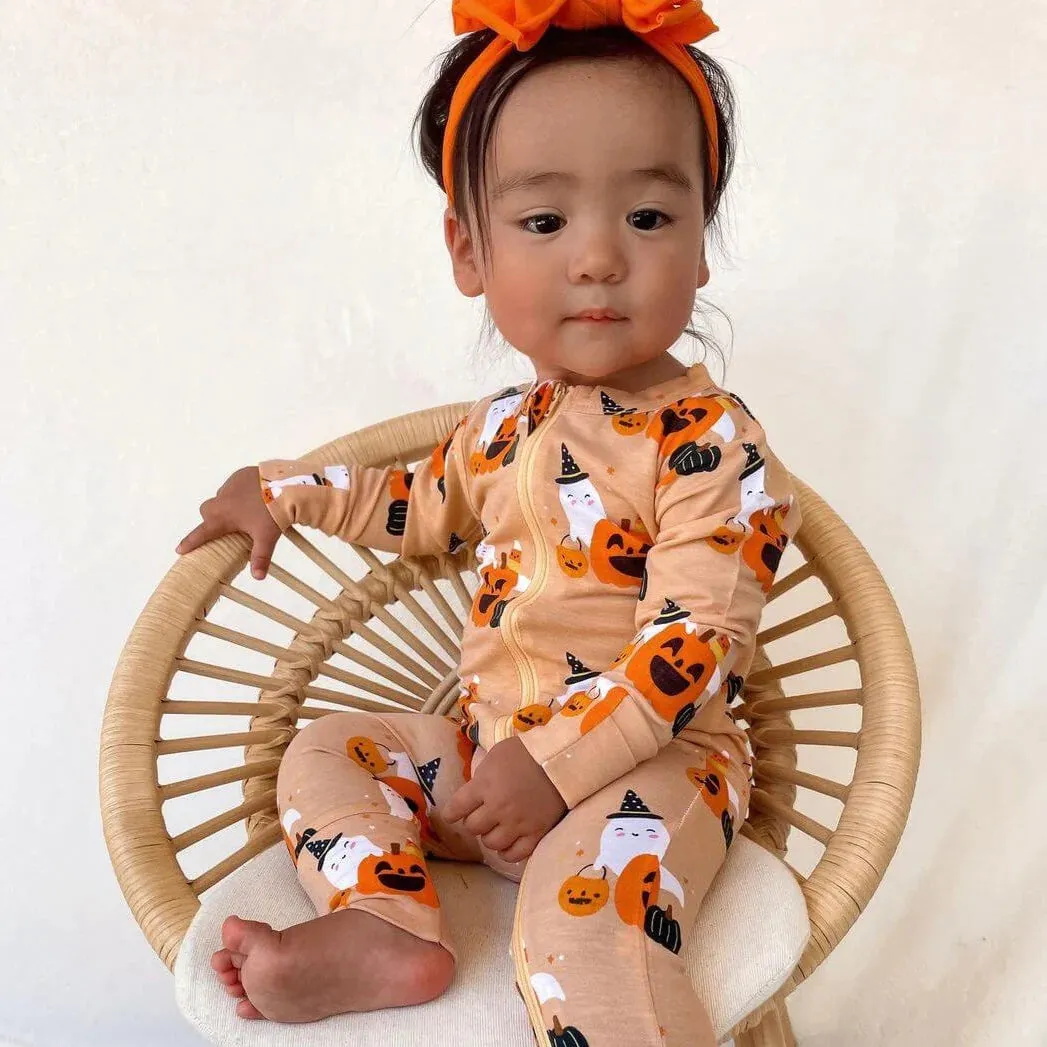 2-Way Convertible Zip Romper | Halloween Cluster