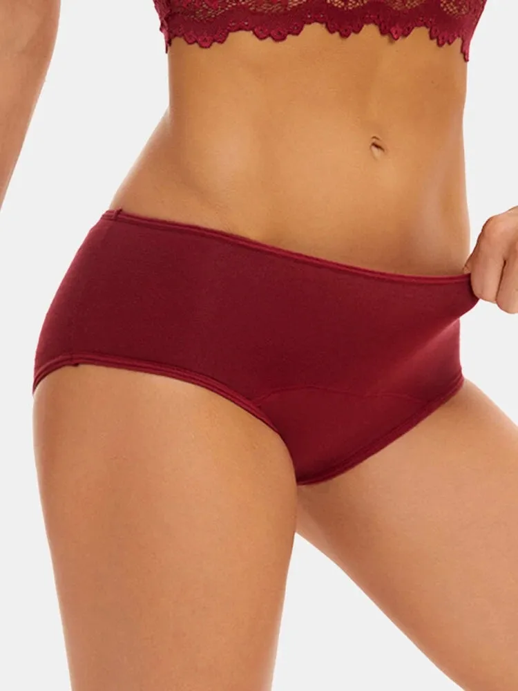 4-Pack Women's Seamless Low Waist Period Panties