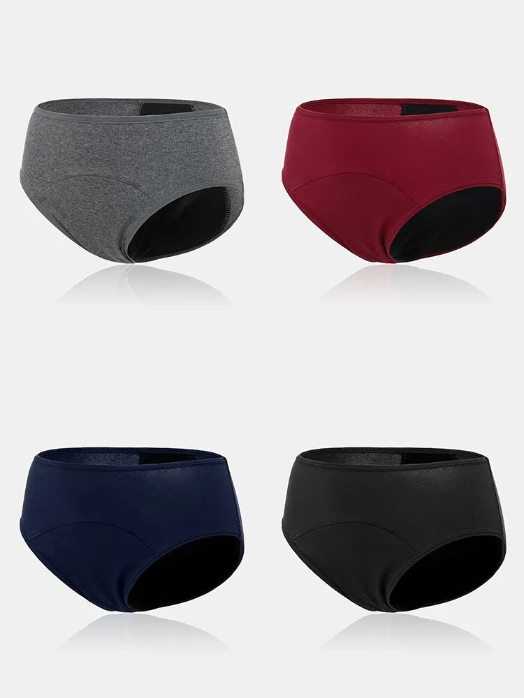 4-Pack Women's Seamless Low Waist Period Panties