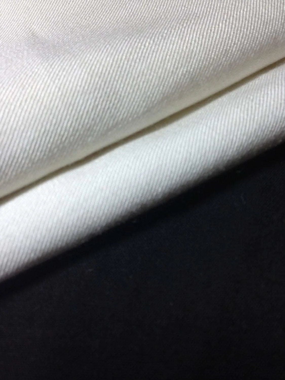 60" Winter White 100% Lyocell Tencel Gabardine Twill Medium Woven Fabric By Yard