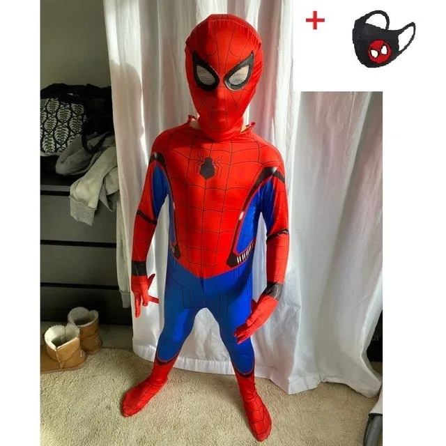 Adult/Kids Spiderman Superhero Costume Bodysuits