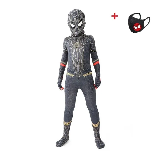 Adult/Kids Spiderman Superhero Costume Bodysuits