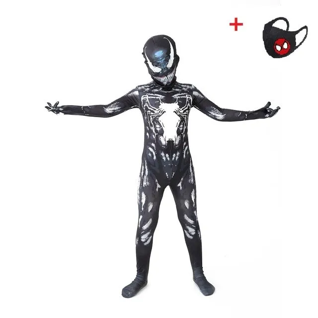 Adult/Kids Spiderman Superhero Costume Bodysuits