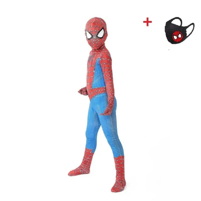 Adult/Kids Spiderman Superhero Costume Bodysuits