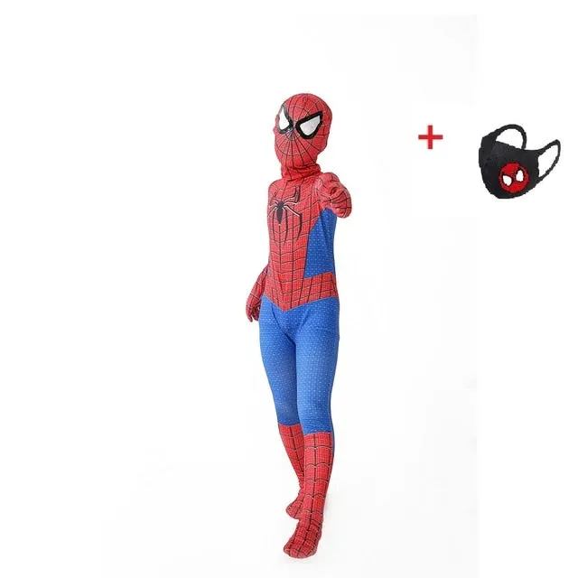 Adult/Kids Spiderman Superhero Costume Bodysuits