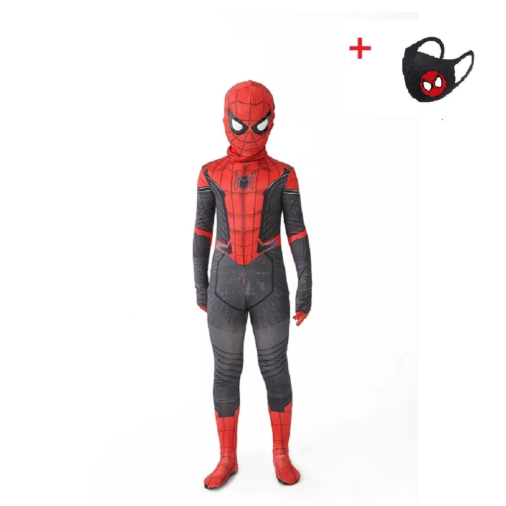 Adult/Kids Spiderman Superhero Costume Bodysuits