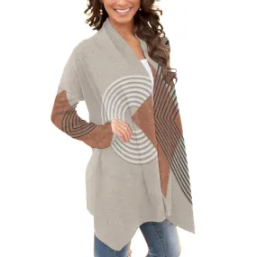 All-Over Print Women's Cardigan With Long Sleeve 192