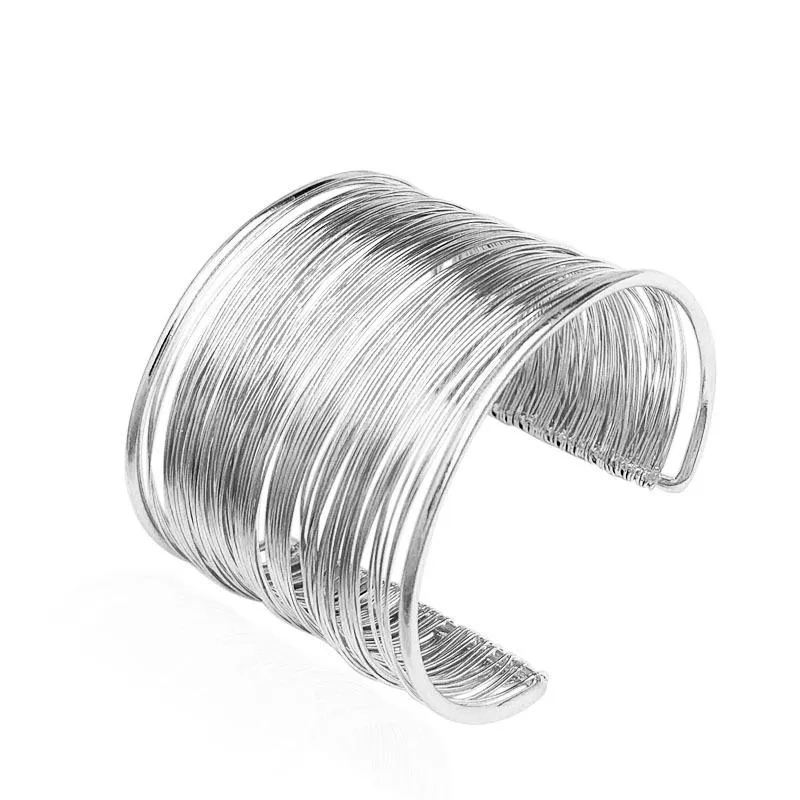 Alloy Iron Wire And Arm Cuff Bangle Bracelet