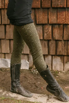 Amazonia Leggings - Sage/Black