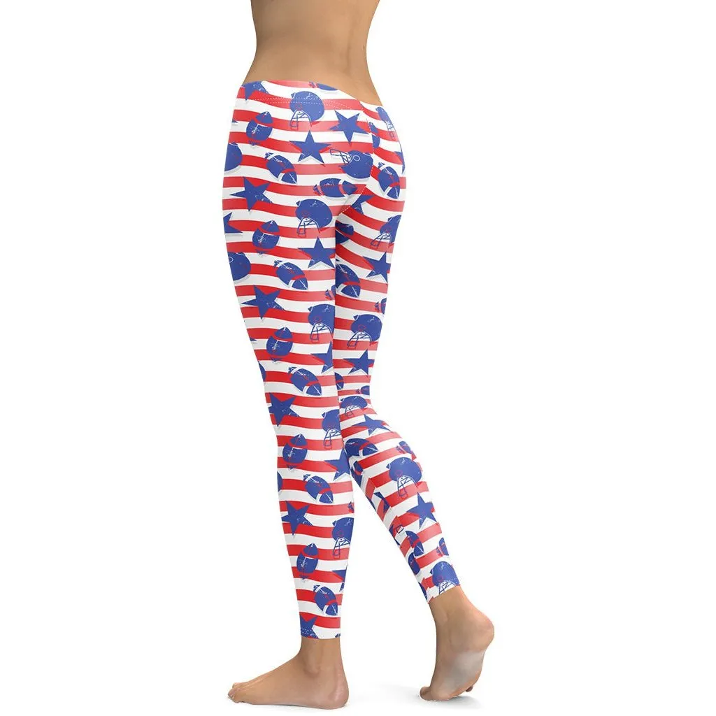 American Football Pattern Leggings