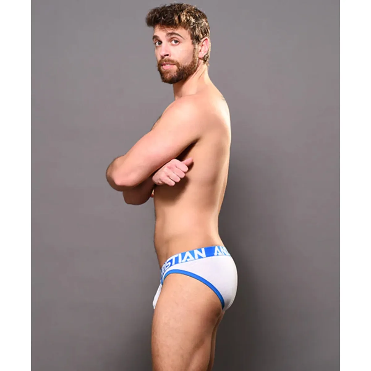 Andrew Christian CoolFlex Active Modal Brief Blue Grey