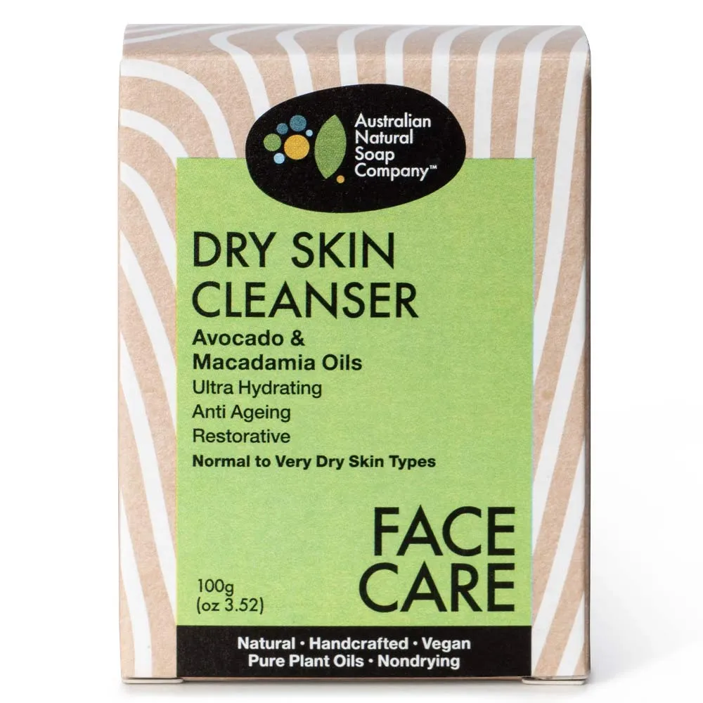 Australian Natural Soap Company Face Cleanser Bar - Dry Skin (Avocado & Macadamia)