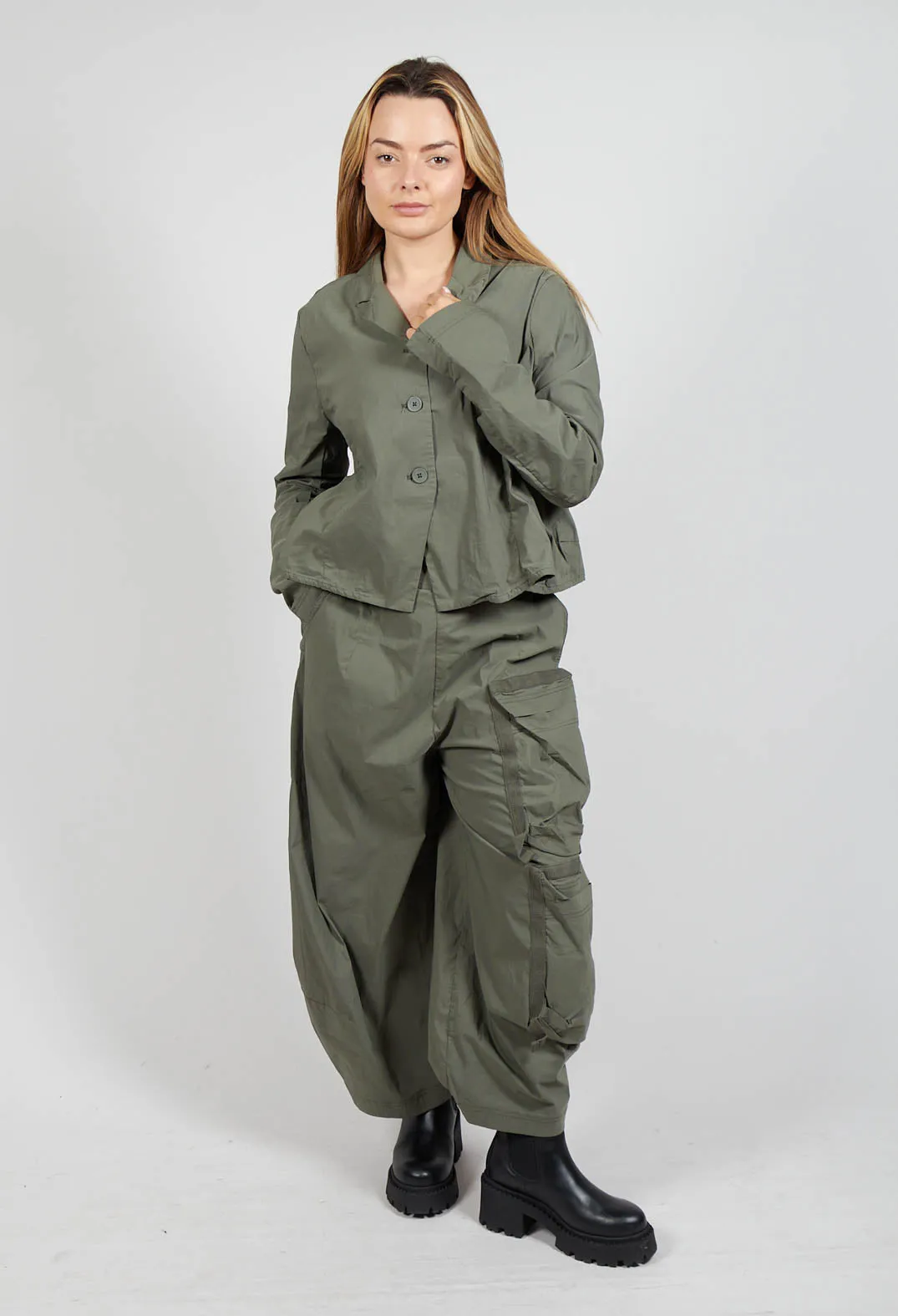 Balloon Leg Utility Trousers in Camp