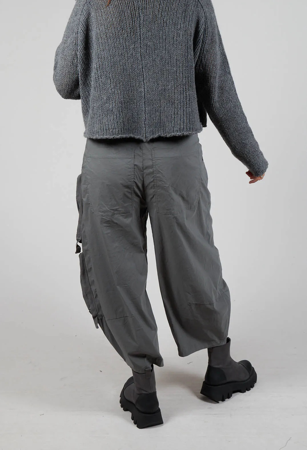 Balloon Leg Utility Trousers in Rock