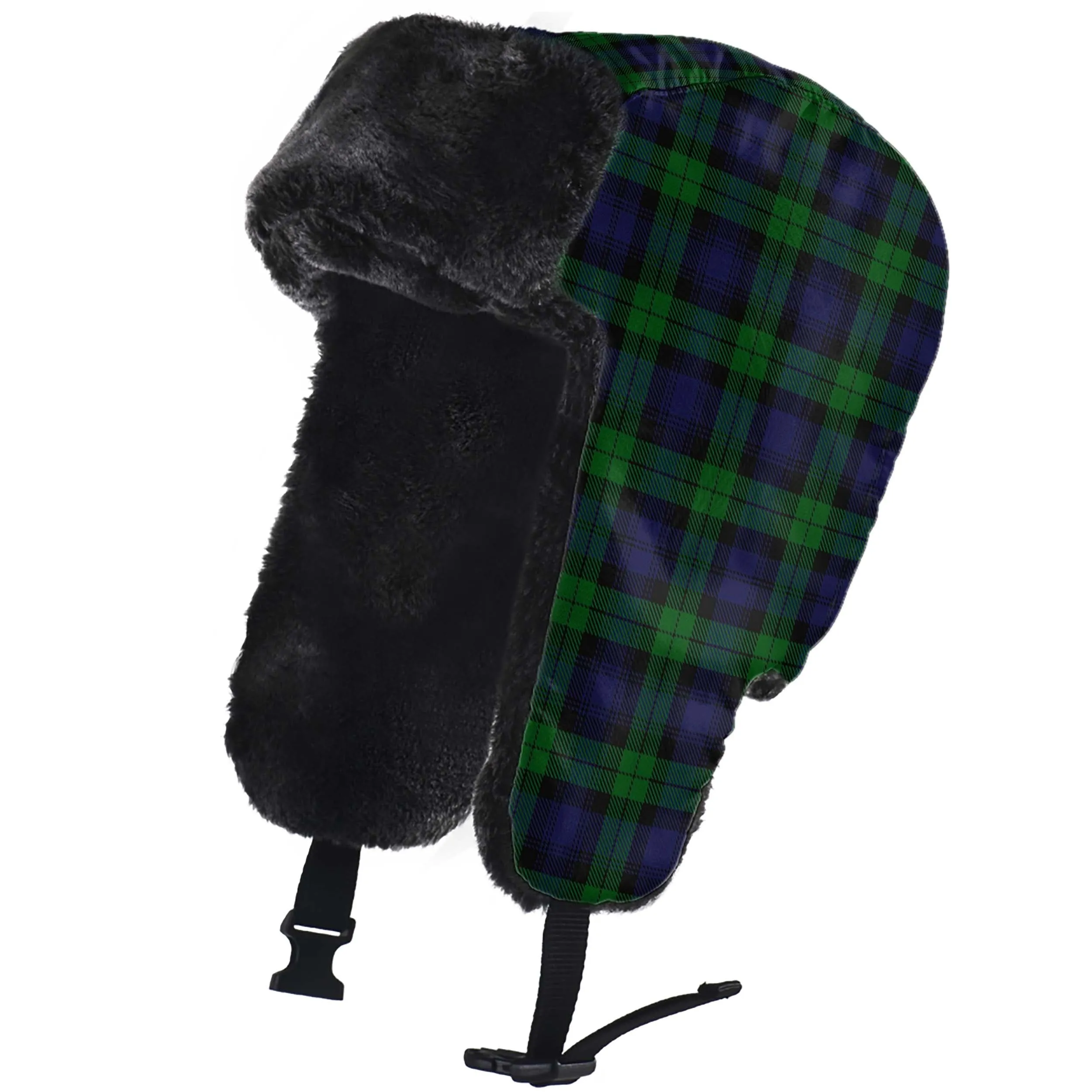 Black Watch Tartan Winter Trapper Hat