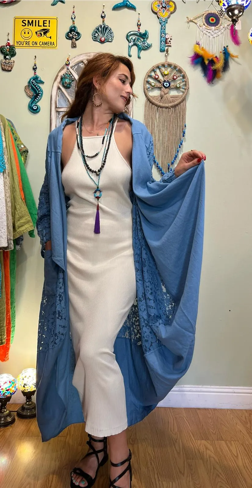 Blue Lace Kaftan