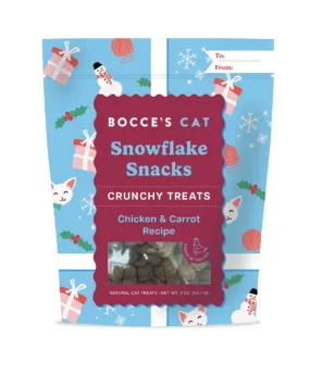 Bocce's Cat Holiday Crunchy Snowflake Snacks 2 oz