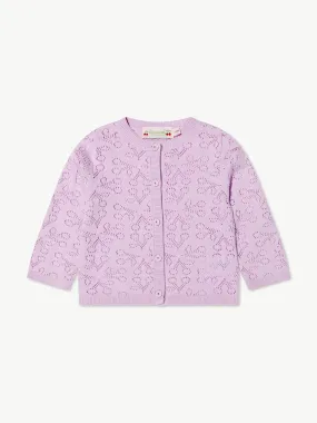 Bonpoint Baby Girls Clayel Cardigan in Lilac