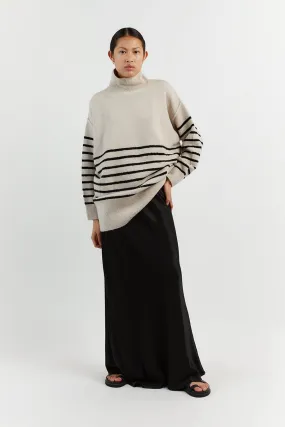 BROOKLYN STONE/BLACK STRIPE JUMPER