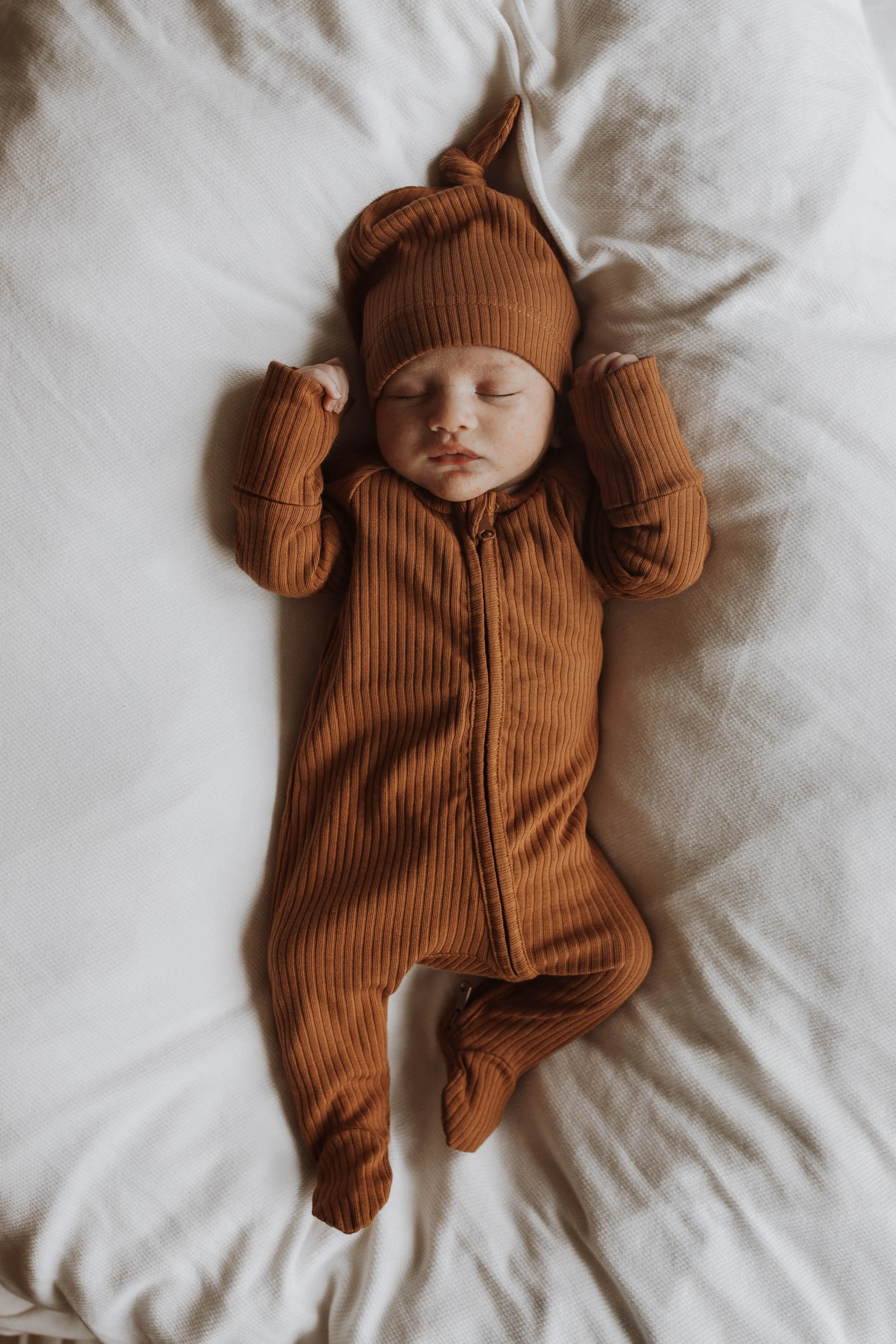 Buck & Baa ZIP ROMPER Cinnamon