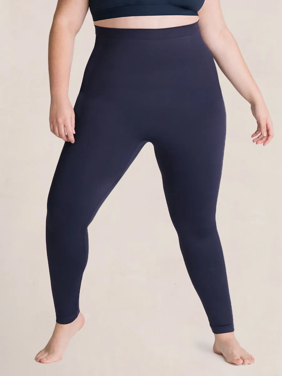 Bundle Shapermint Essentials - 1 High-Waisted Shaping Leggings   1 Seamless Mid-Waist Leggings