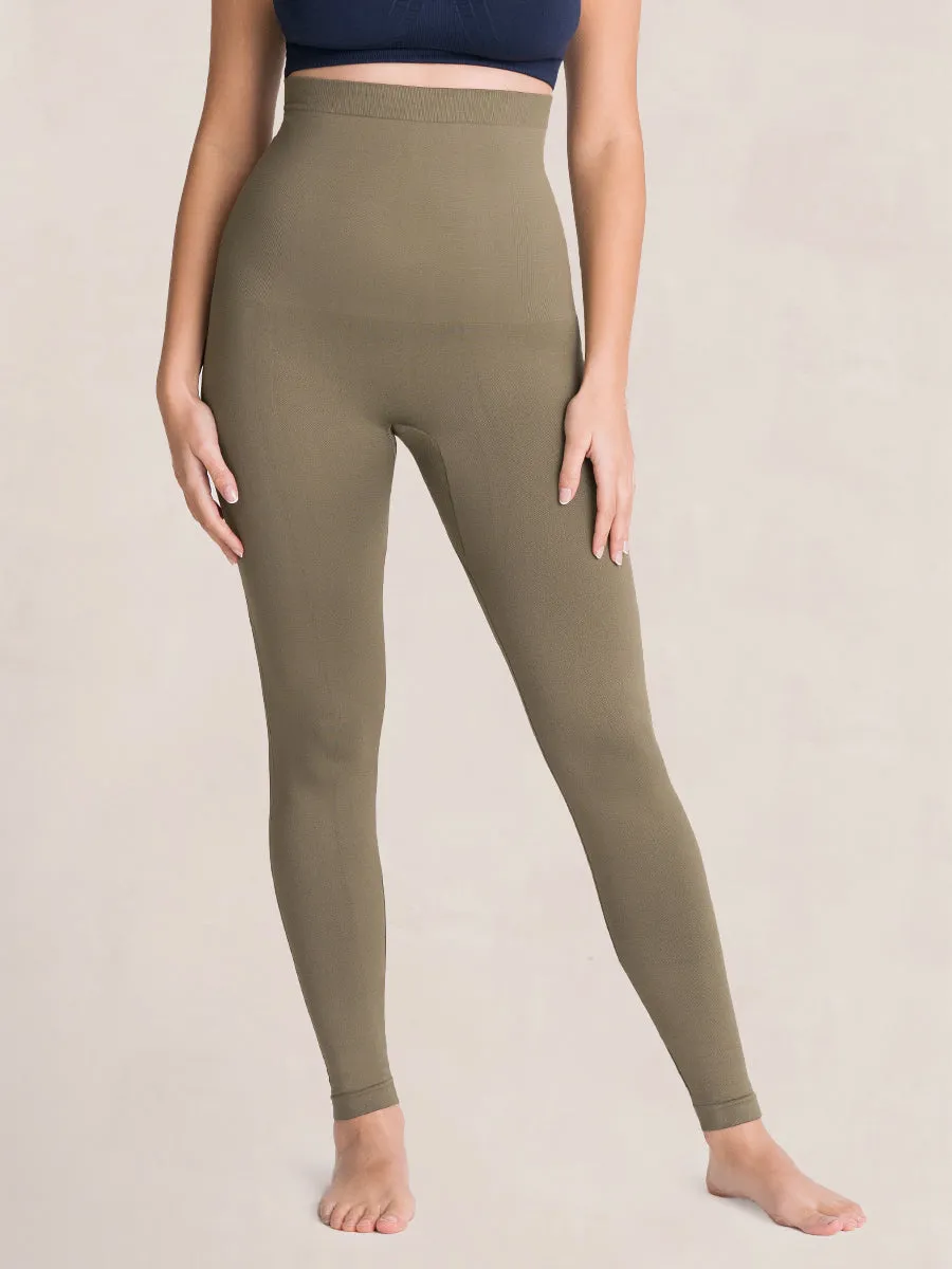 Bundle Shapermint Essentials - 1 High-Waisted Shaping Leggings   1 Seamless Mid-Waist Leggings