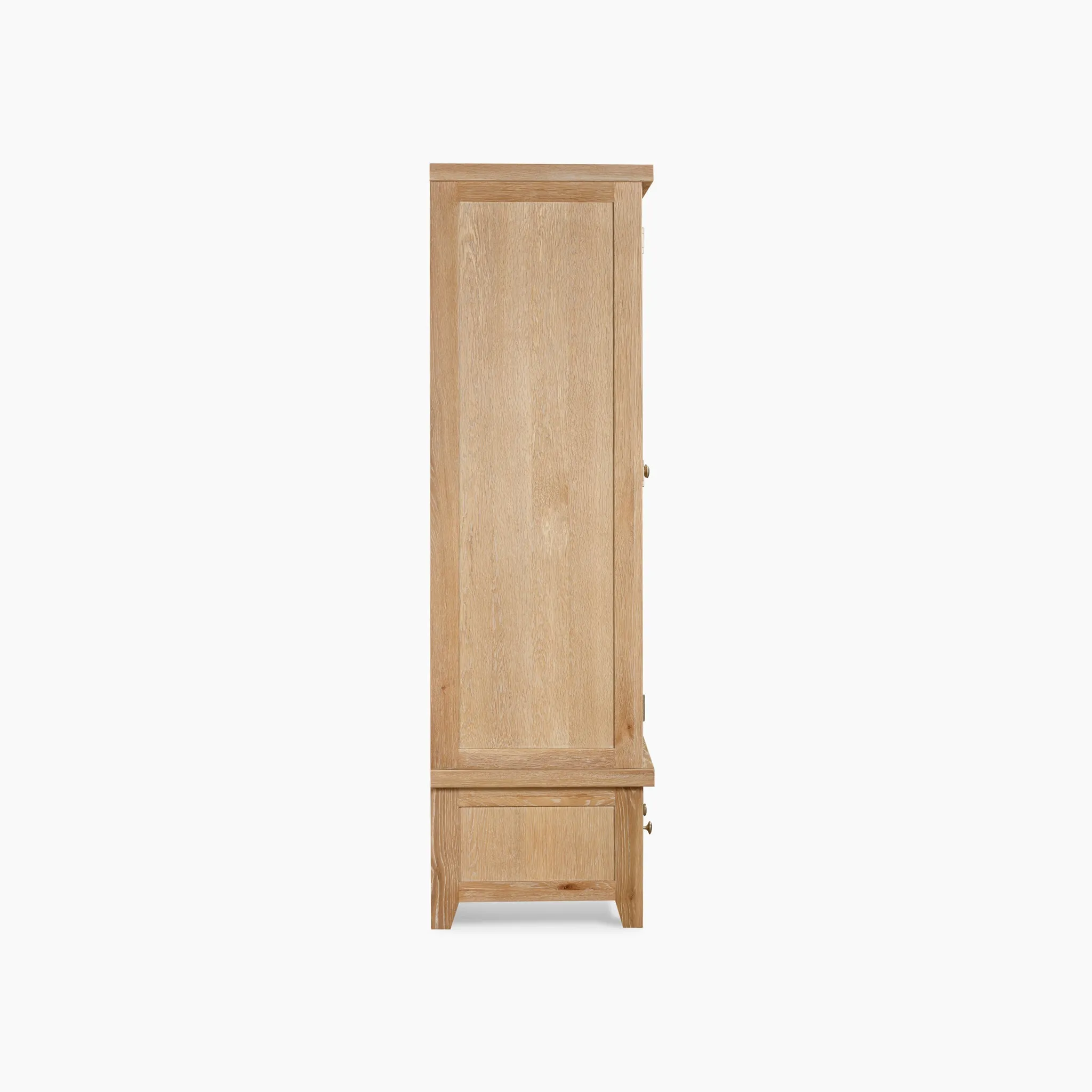 Burford Double Wardrobe with Drawer in Natural Oak