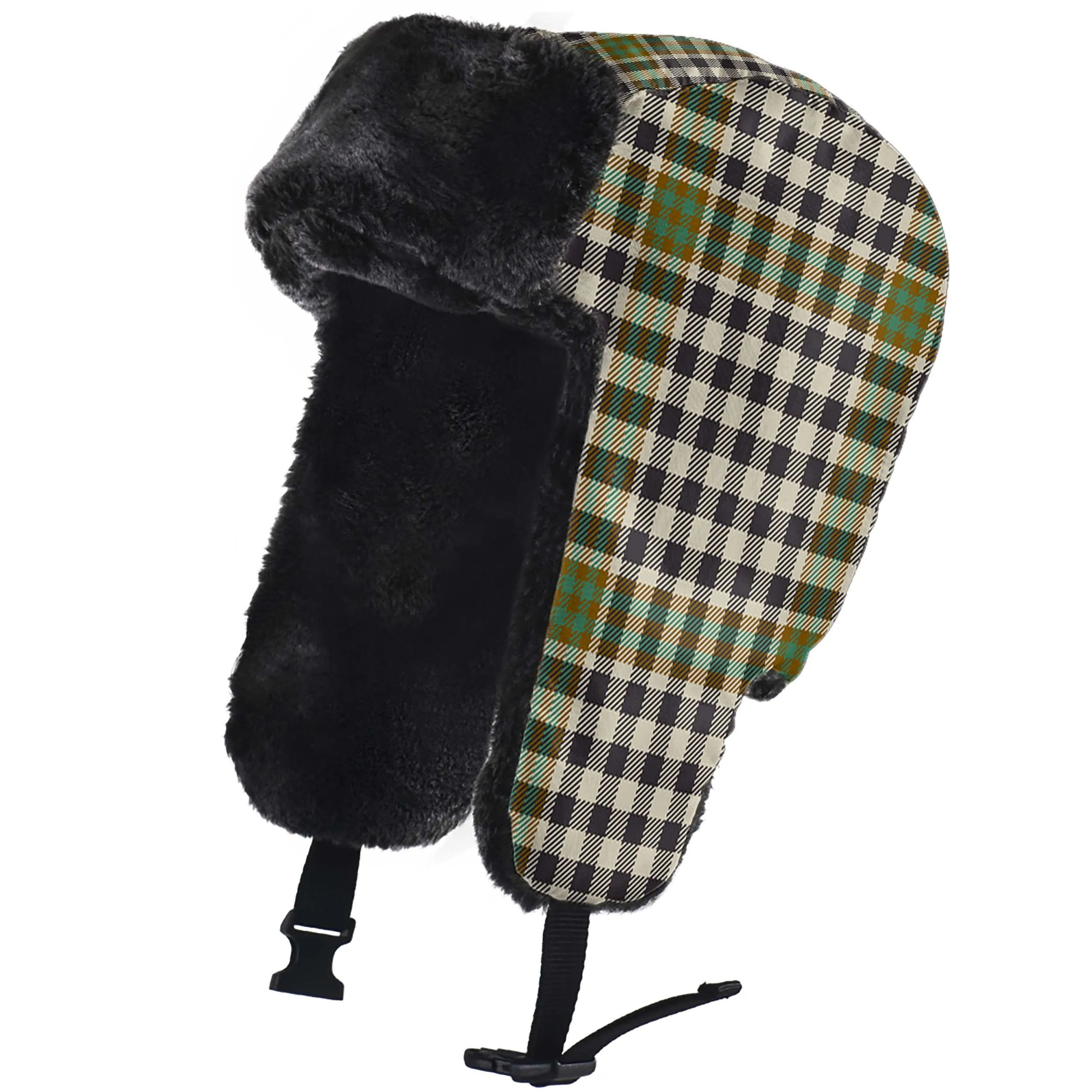 Burns Check Tartan Winter Trapper Hat