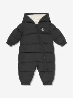 Calvin Klein Baby Padded Snowsuit in Black