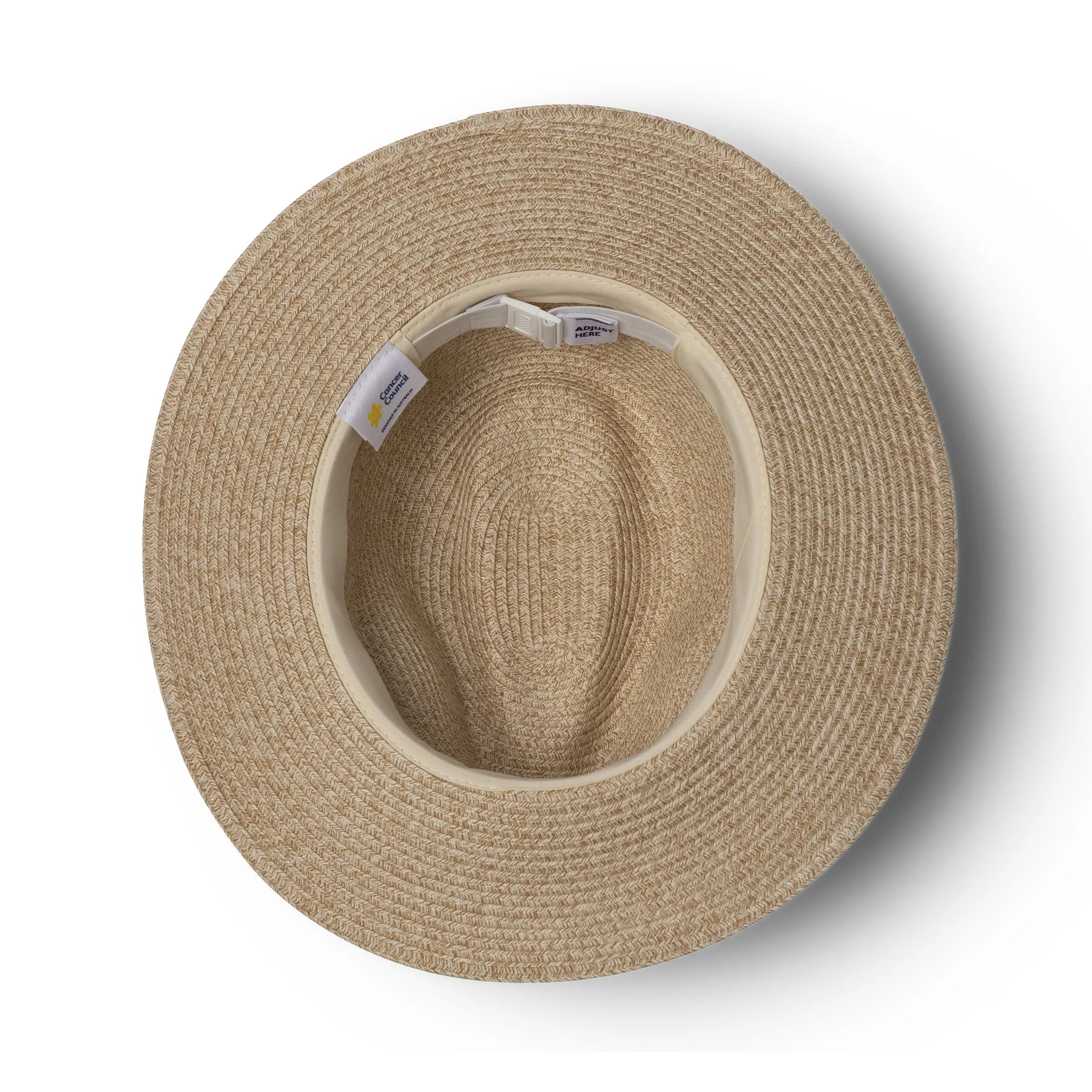 Cancer Council Cafe Flexibraid Fedora Unisex - Natural