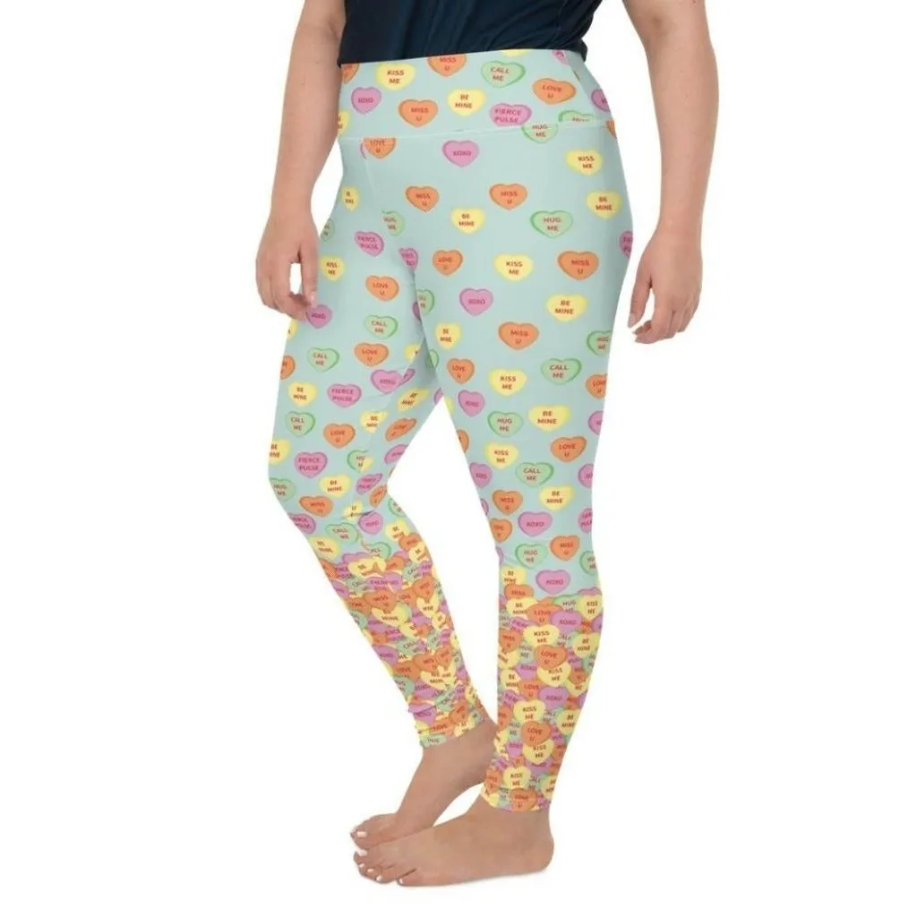 Candy Hearts Plus Size Leggings