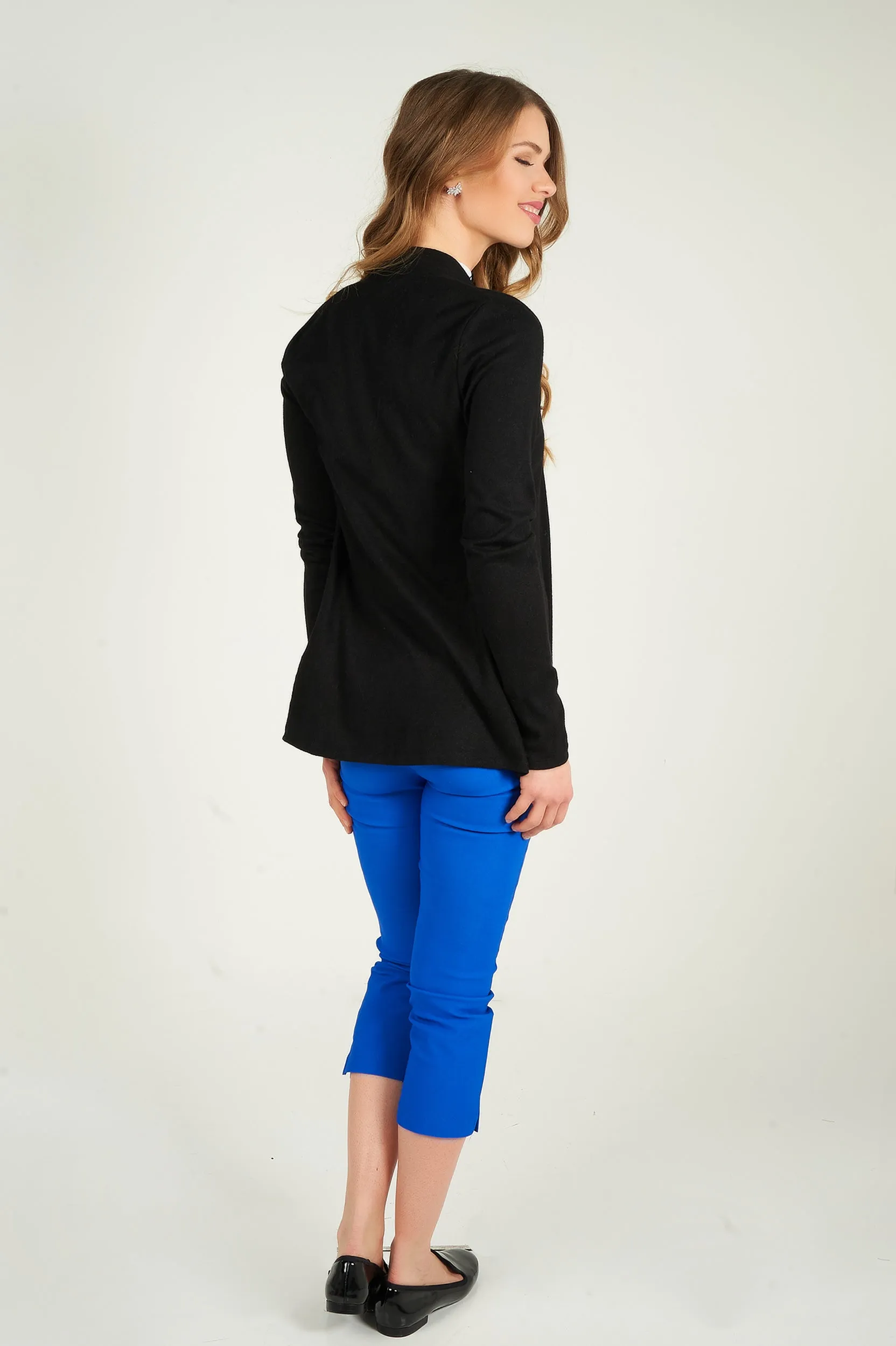 Cardigan mi-long ouvert - 13148 - (R-B3)