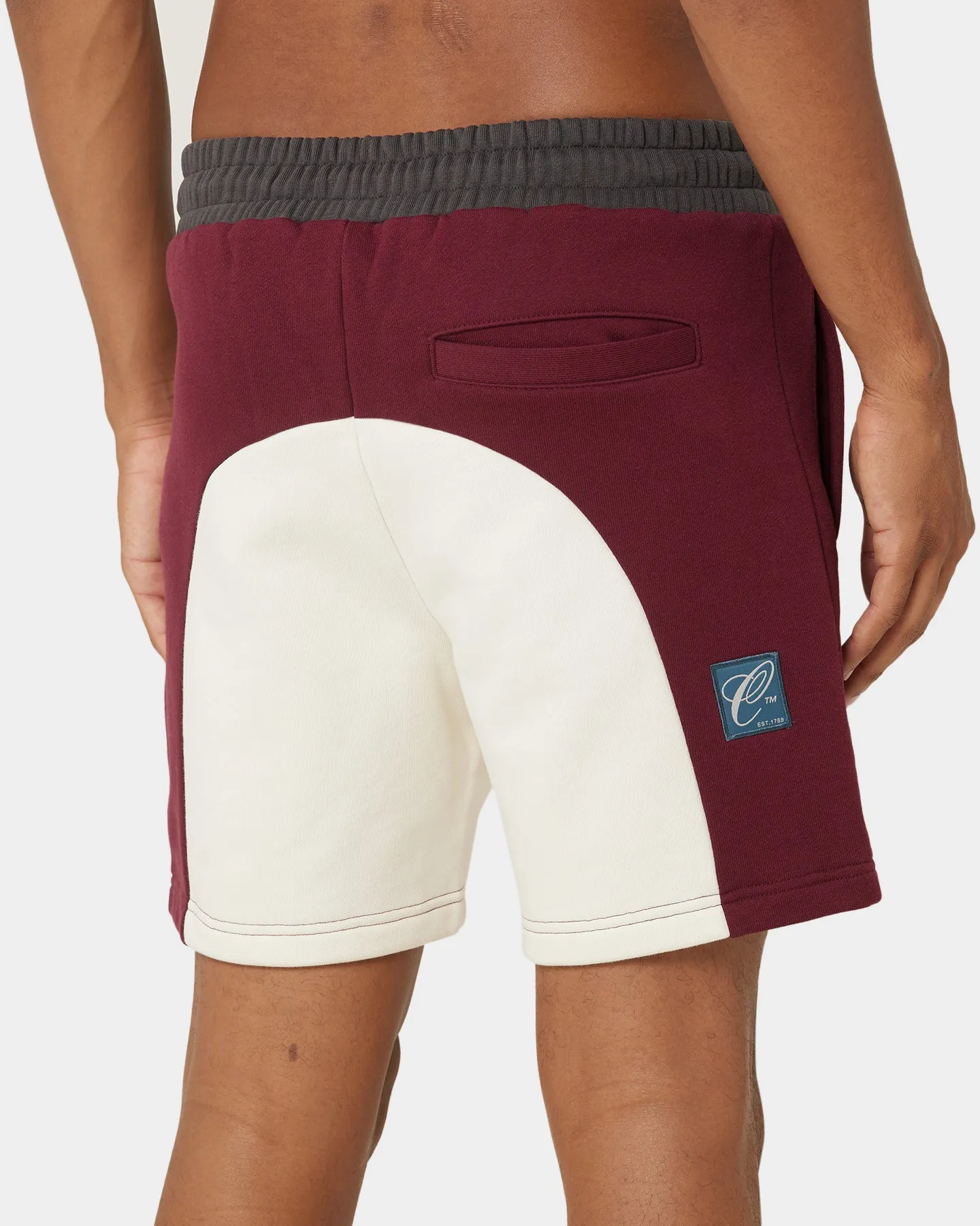 Carre Avant Panel Shorts Maroon