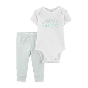 Carter's Baby Boys and Girls 2-Piece Easter Bodysuit and Pants Set