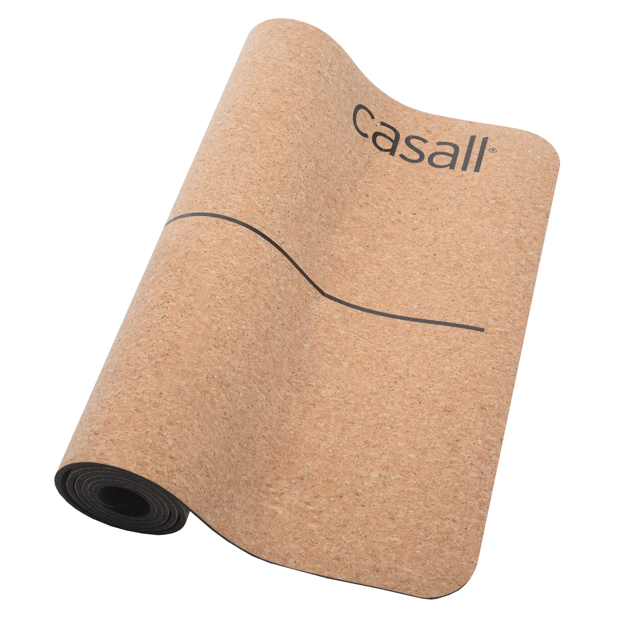 Casall Yoga Mat Natural Cork 5mm Natural Cork/Black | Buy Casall Yoga Mat Natural Cork 5mm Natural Cork/Black here | Outnorth