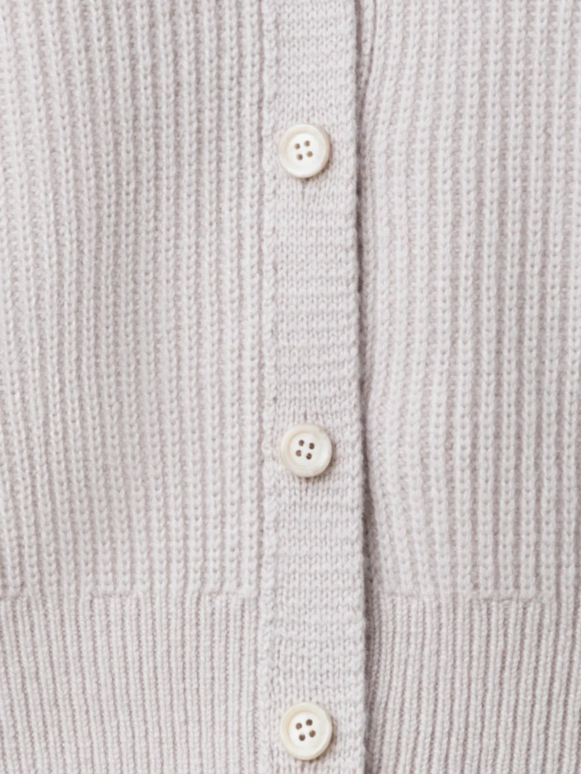 Cashmere Rib Knit Short Cardigan