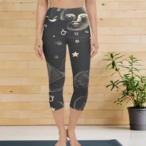 Celestial Yoga Capri Leggings | Fitness Capri Leggings lioness-love