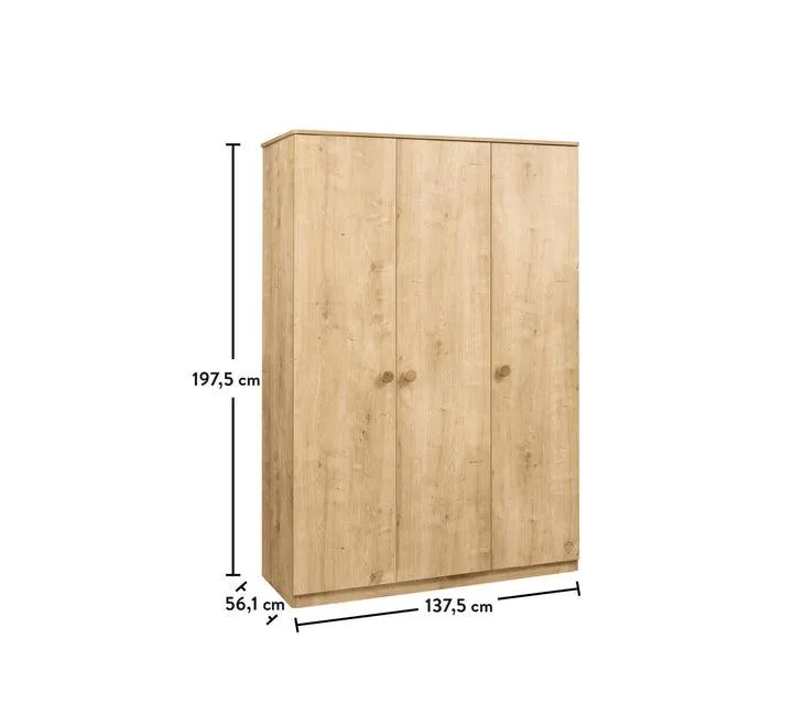 Cilek Mocha 3 Doors Wardrobe