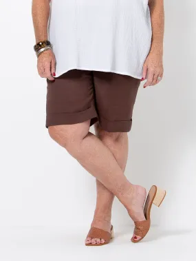 Cocoa Linen Shorts