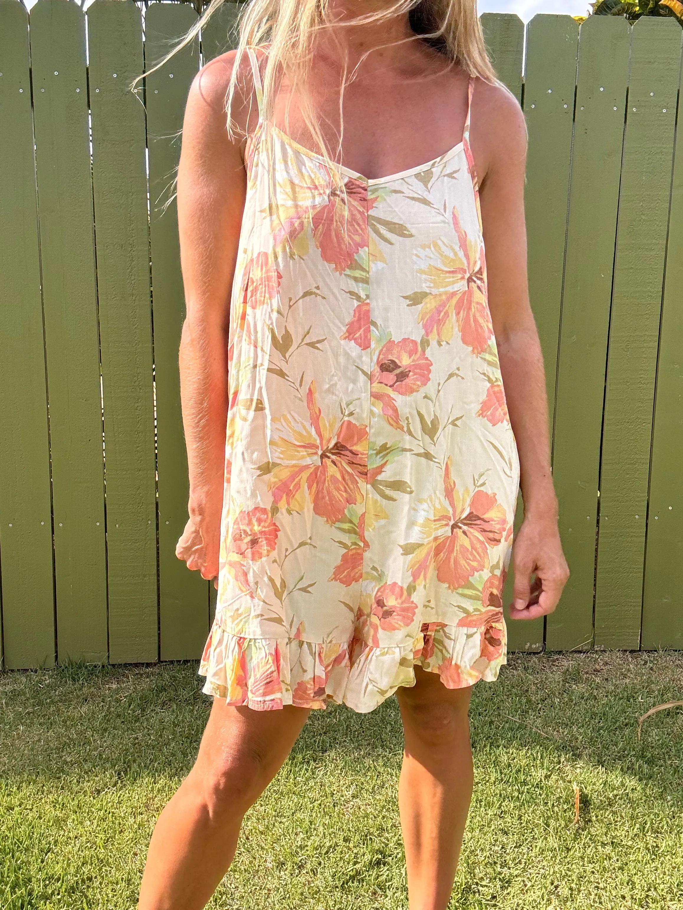 Coral Blooms romper