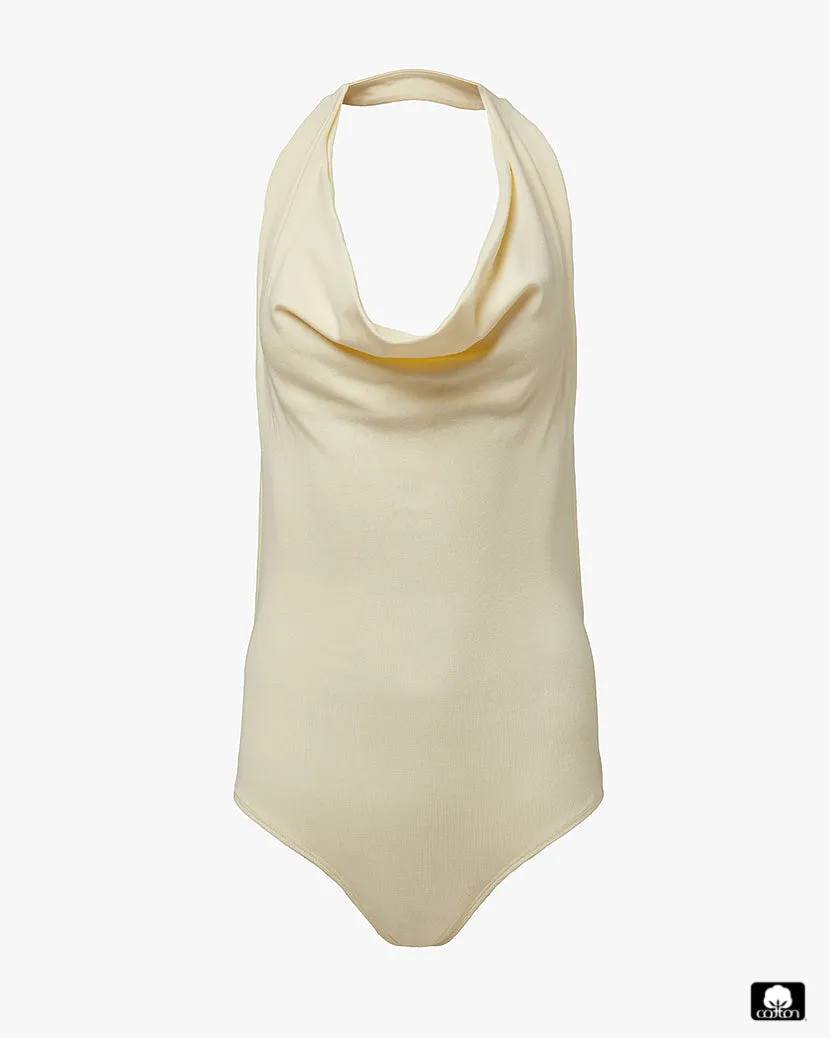 Cowl Halter Bodysuit