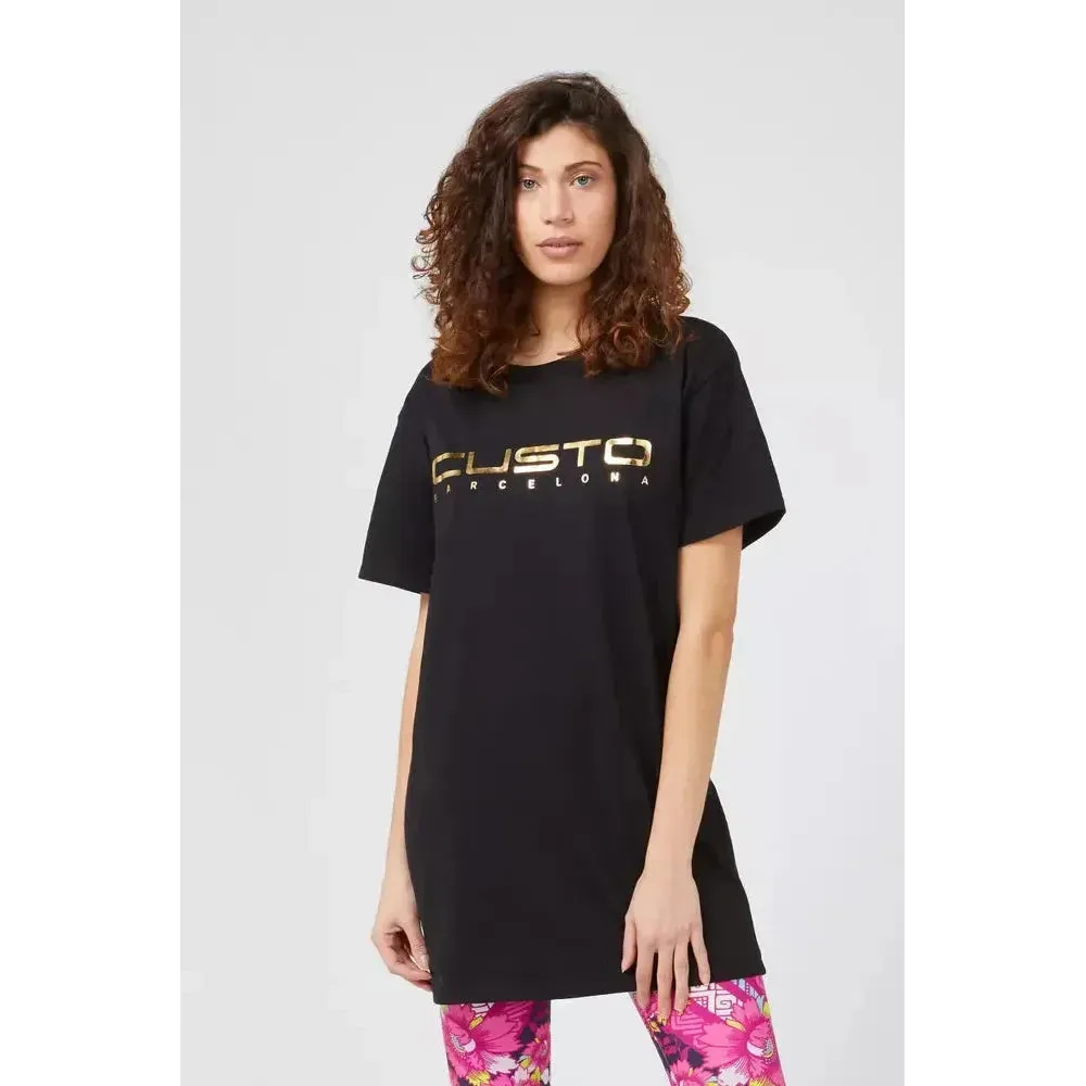 Custo Barcelona Black Cotton Women T-Shirt