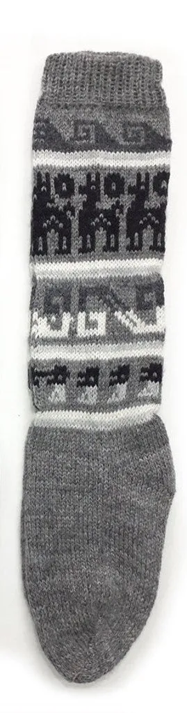 Dark Grey Alpaca socks