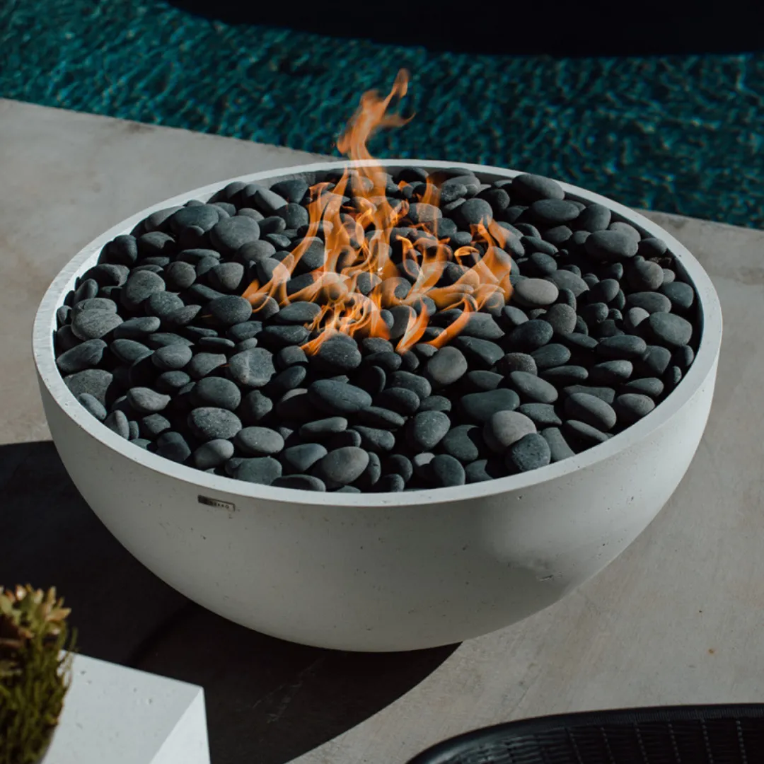 Dekko Serenade 40" Concrete Fire Bowl & Cover