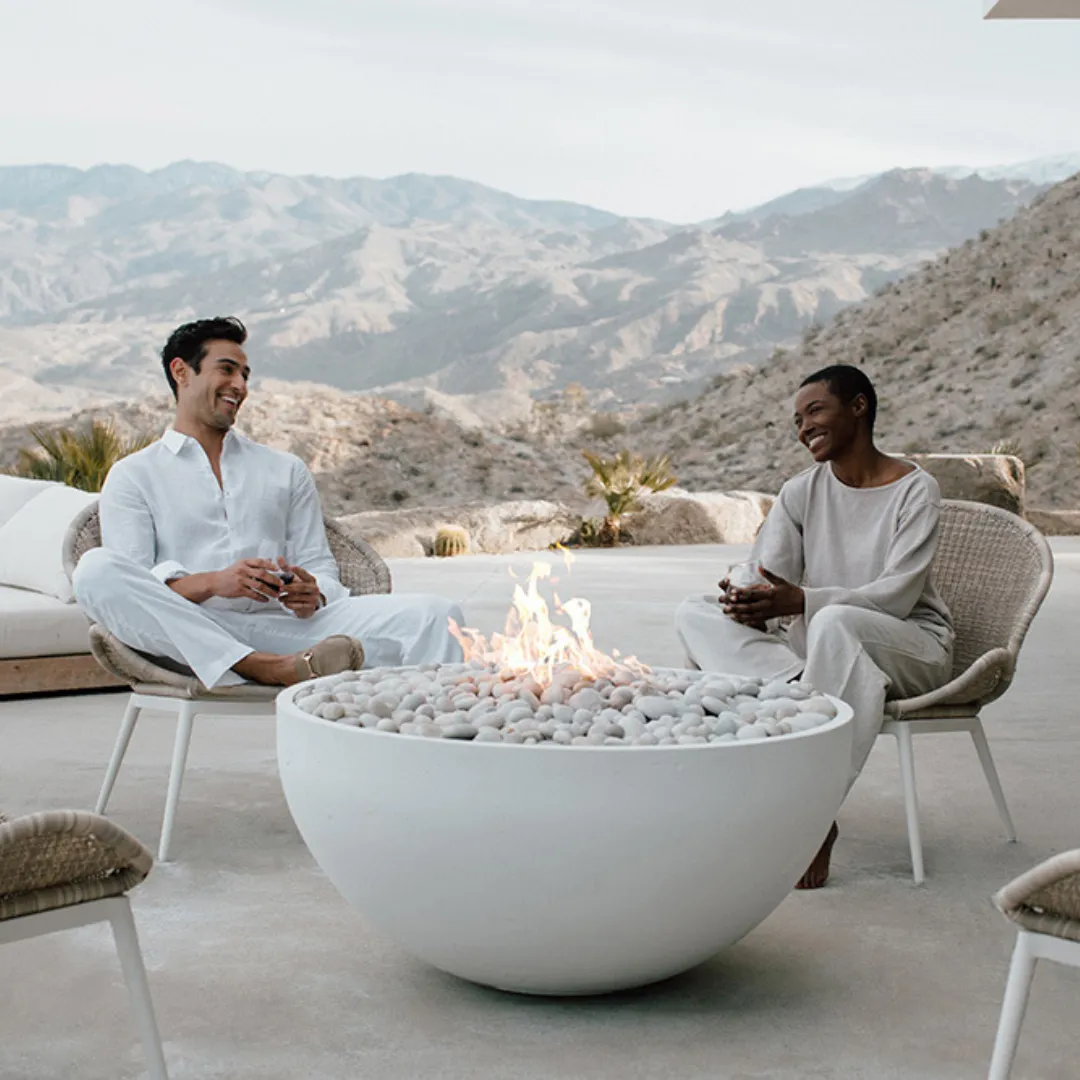 Dekko Serenade 40" Concrete Fire Bowl & Cover