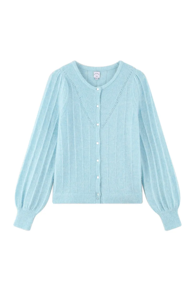 Diane Mohair Cardigan - Tiffany