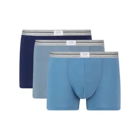 Dim Ultra Resist 3 Pack Resistant Stretch Cotton Trunks In Grey And Jeans Blue