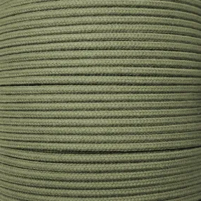 Dip Dyed Braided Cotton Cord - 3/16" (5mm) WINTER SAGE -  50 FEET