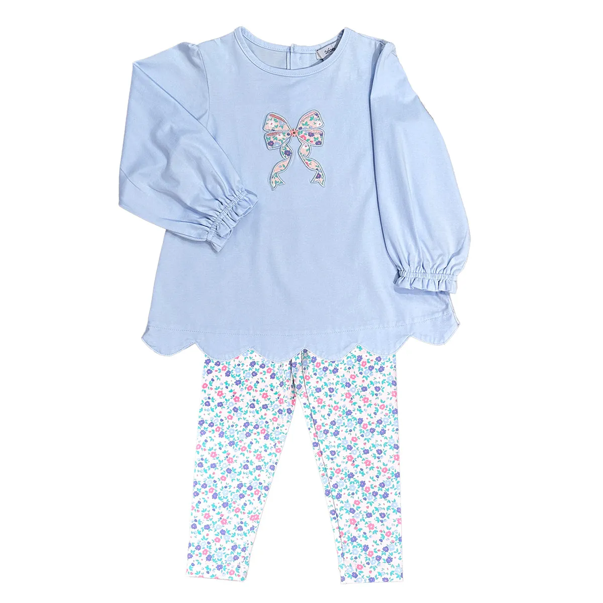 Ditsy Flower Bow Leggings Set